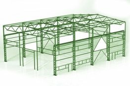 Проект ангара из сэндвич панелей 18x24x9,3